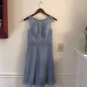 Azazie bridesmaids dress, dusty blue